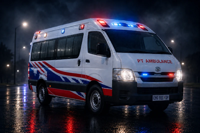 Patient transport ambulance